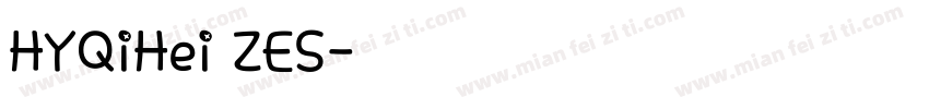 HYQiHei ZES字体转换
